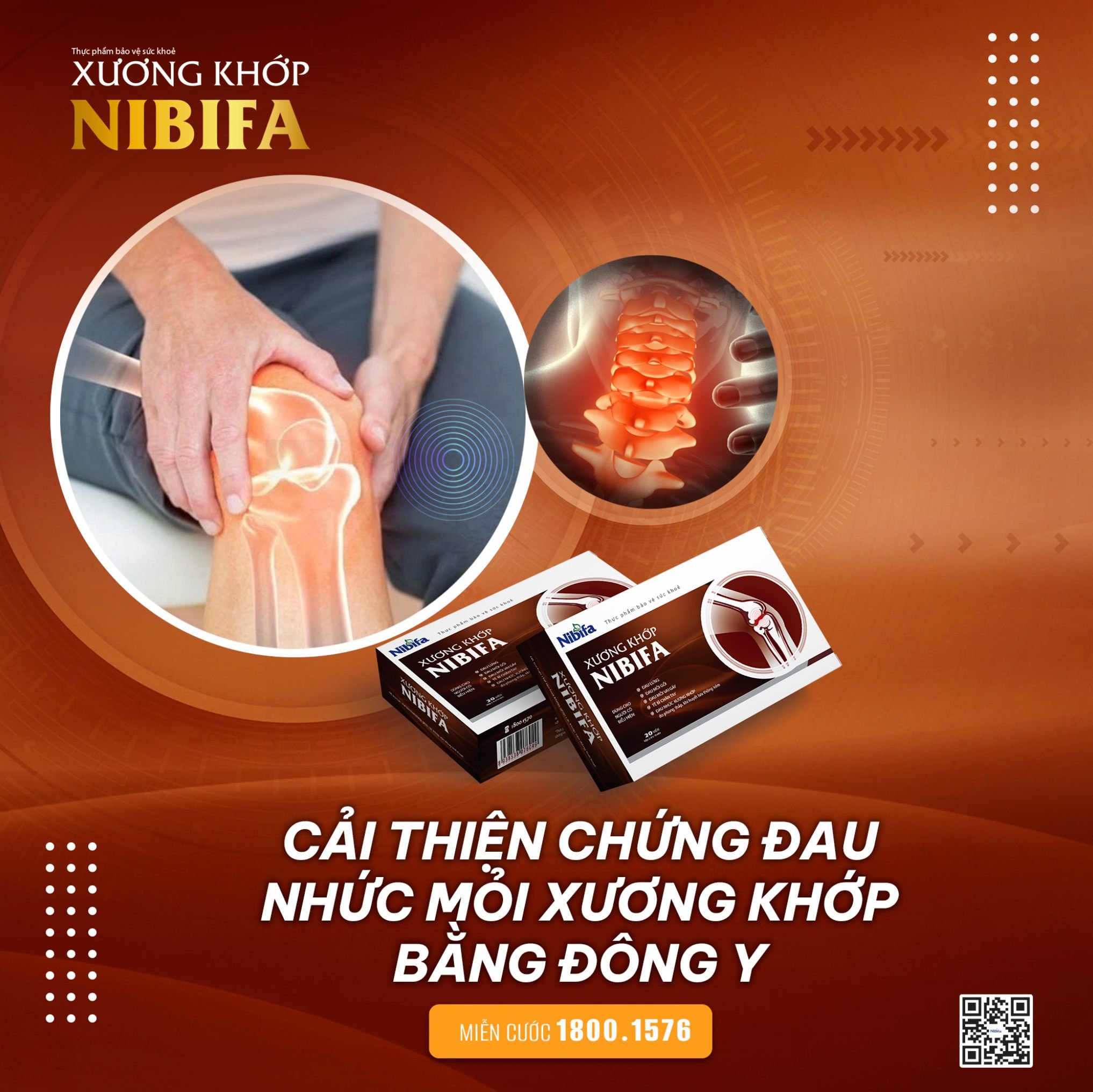 Xương khớp Nibifa - cải thiện chứng đau nhức mỏi toàn thân